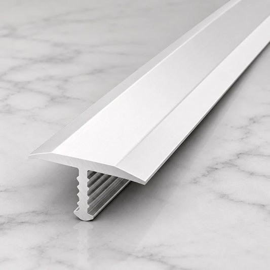 T Bar Door Threshold Aluminium Trim 13 MM 18 MM 26 MM x 1 M Length In Silver Color