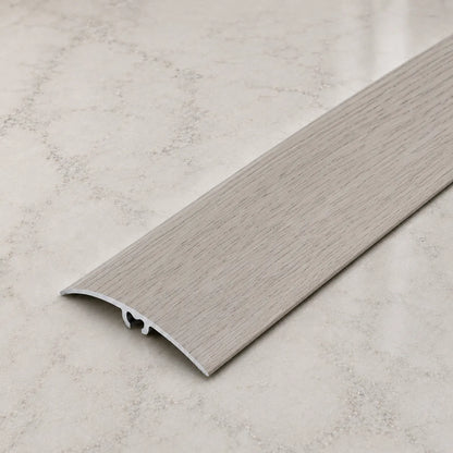 50mm heavy wood effect  Aluminium Door Threshold Strip in Tobacco Oak