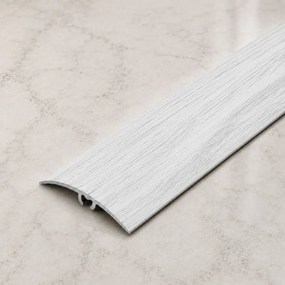50mm  Wood Effect Aluminium Door Threshold Strip in Vanilla Oak